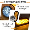 ecocstm 10 PCS 3 Wire Plug Truck Trailer Light Plug,