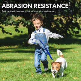 Vgo... Kids Gardening Gloves in Leather Palm No-slip, Children Toddler Working Gloves for Garden Yard DIY Paly Outdoor Gift，size M Boys&Girls, 1 pair