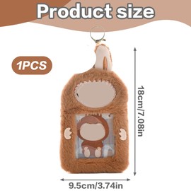 Photocard Holder, Fotokartenhalter, Niedliche Klare Plüsch Kartenhüllen, Card Saver, Fotokarten Displayrahmen, Fotohüllen ID Kartenhülle Bus Card Holder