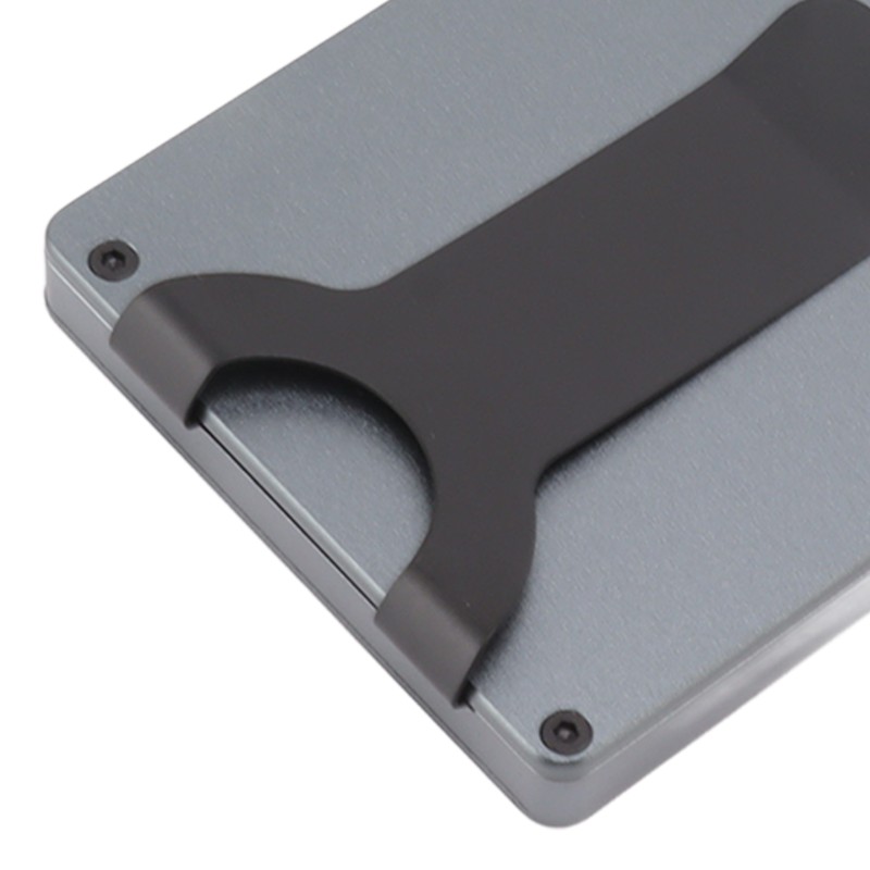 Minimalist Card Holder Aluminum Alloy Auto Ejected Anti Theft Credit