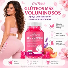 Gwynne Bbl Gummies Fenogreco Mejora Tu Busto Y Glúteos 60 Caramelos Blandos 2pcs