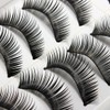 BOO015 – 10 Pairs Black Long HANDMADE Voluminous False Eyelash Eye lashes by