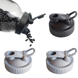 Wzenclave Mason Jar Pour Spout Lid Regular MouthMason Jar Flip Cap Lid 2.76 inch. Leak-proof Easy Pouring Spout Lids 4Pcs, Mason Jar Flip Cap Lid, Regular Mouth Mason Jar Lids