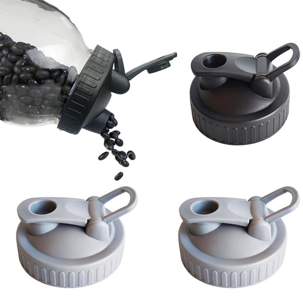 Wzenclave Mason Jar Pour Spout Lid Regular MouthMason Jar Flip