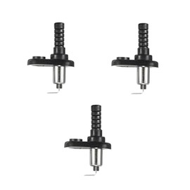 Interruptor de montaje en capó para puerta, jamba, alarma, campana, universal, ajustable, para coche, camión, barco, chapado en níquel con bota de goma, 20 A, 12 V CC, 3 unidades