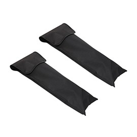 Abaodam 2PCS BBQ Tool Storage Bag Lightweight Holder Pouch for BBQ Accessories Durable Multi Functional Handbag Shoulder Bag Black