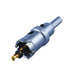 McJ Tools 1" TCT Hole Saw Long Tungsten Carbide Tipped Hole Saw Set, Hole Cutter Heavy Duty for Stainless Steel | Pilot Drill bit for Stainless Steel, Iron, Aluminum, Alloy