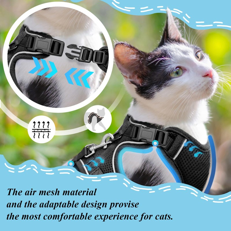 Cat Harness and Leash for Walking, Cat Car Harness, Soft