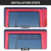 Hoolcar Rear Window Louver Vent Cover Rear Window Blinds Decor