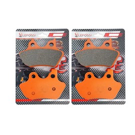Lefossi Carbon Fiber Motorcycle Brake Pads Front Rear For Harley Davidson Dyna FXDWG FXDWGi Wide Glide 2000-2007 FXDBi Street Bob 2006-2007 FA400F FA400R