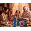 Threetols 100 PCS Eid Mubarak Cellophane Treat Bags, Ramadan Kareem