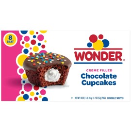 Wonder Creme Filled Chocolate Cupcakes 16 oz