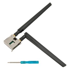 WiFi 6 Wireless Card Triple Band 2.4GHz 5GHz 6GHz M.2 CNVIo 802.11 AX BT5.3 Wireless Network Card with 2 Antennas