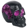 Nemesis Now Geode Skull Figurine 17cm, Resin, Black, Purple