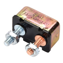 Aramox Automatic Reset Circuit Breaker, Marine 12/24V with Metal Cover, 20A for Reliable Protection