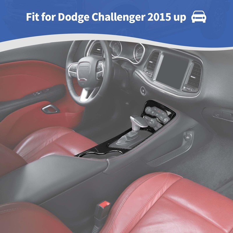 RT-TCZ for Challenger Carbon Fiber Center Console Gear Shift Panel