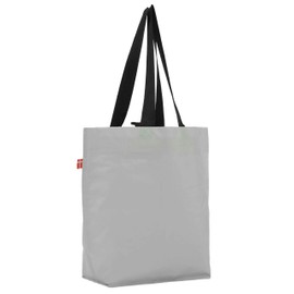 BikeZac 2.0 by Cobags | Bicycle Shopping Bag | Pannier Rack Bag | Reusable | Recycled, Colour: Grey