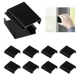 10 Pack Window Screen Pull Tabs, Window Screen Lift Tabs Replacement Flat Spline Channel Pull Tab Clip Black