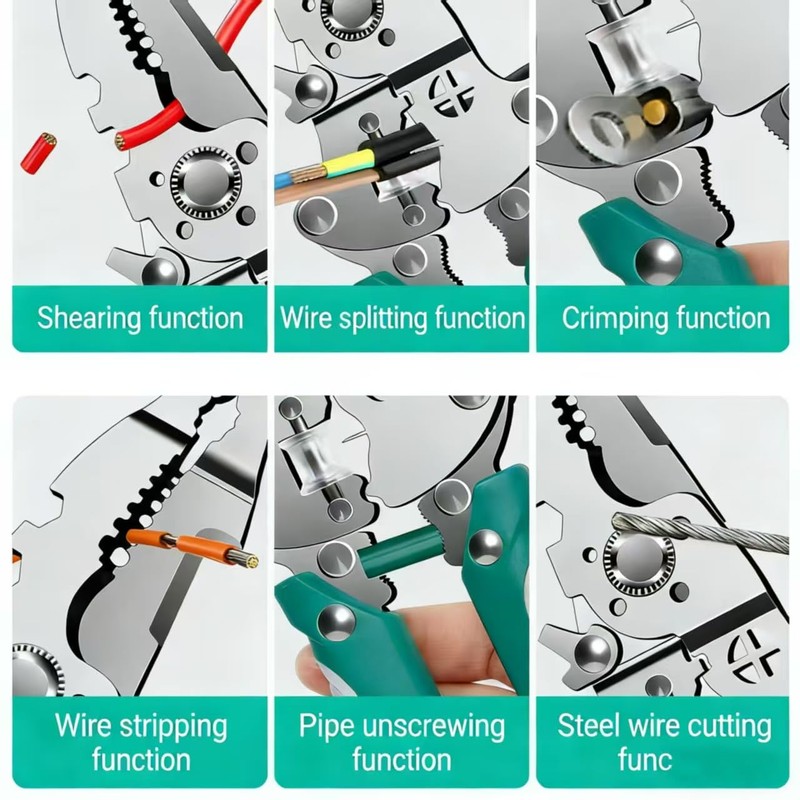 16-in-1 Multifunctional Wire Stripper Pliers