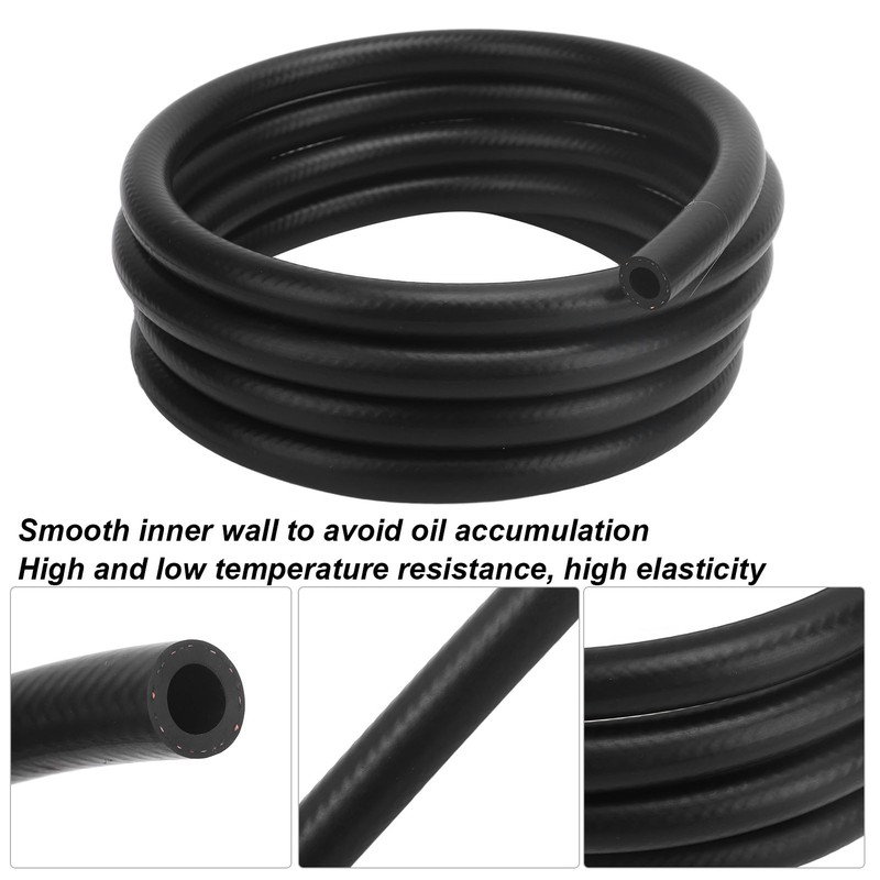 1/2 Inch 12mm ID Flexible NBR Fuel Line Hose 10FT