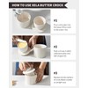 XELA Large Butter Crock with Lid for Countertop, The Original