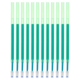 PATIKIL Erasable Gel Pen Refills, 12 Pcs Gel Ink Pens Refills Press Click Pen Fine Point 0.5mm Retractable Pens for Planner Writing Painting, Green