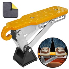 Universal Fit Car Door Step, Foldable Door Latch Step with Adjustable Angle for Car Roof Access, Both Feet Stand Car Step for SUV and Truck, Orange