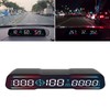 7 Inch Car LED HUD Display Time Speedometer Display Over