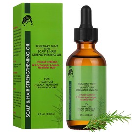 BUTBU Rosemary Oil for Hair Growth, 100% Pure Natural Essential Oil for Eyebrow Eyelash and Skin Care, Enhances Hair Thickness, Nourishes the Scalp for Men Women (60ml, Pack of 1)