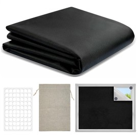 NVGVUP Magnetic Blackout Blinds Stick On, Blackout Material, 200 × 150 cm Portable Black Out Blinds Curtains, No drilling 24 Magnets, Cuttable, for Shading Interior Windows & Skylights