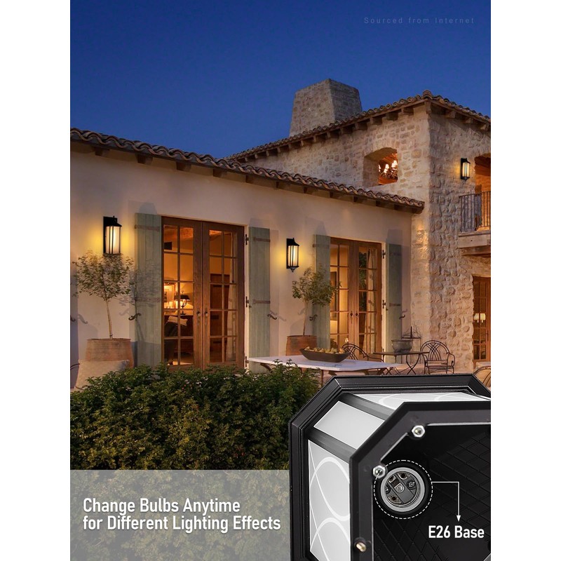LEONLITE Extra Large 23Inch Outdoor Wall Lights, Classical Style Wall
