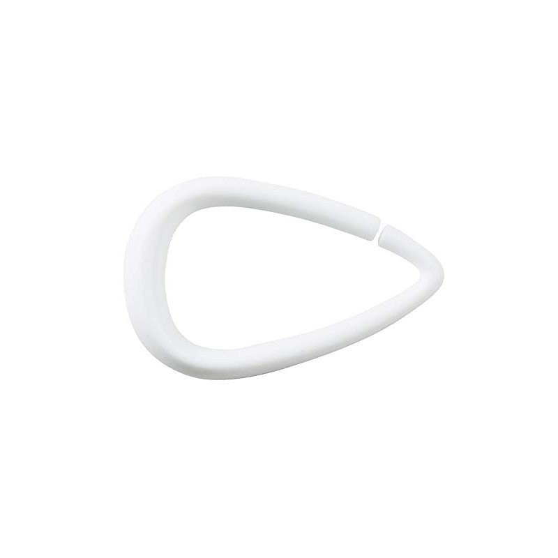 Spirella Drop 10.14716 Shower Curtain Loops White Plastic