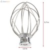 K45WW Wire Whip Attachment for Tilt-Head Stand Mixer Compatible with