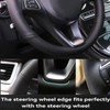 Car Steering Wheel Cover Microfiber Leather Stitch Wheel Wrap Fit