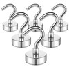 FINDMAG Magnetic Hooks, 6 Pack 22 lb+ Pull Strong Neodymium