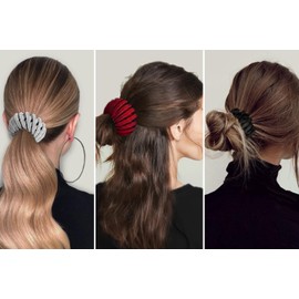 Bird Nest Magic Hair Clip for Women 8 Pcs, Flocking Hair Bun Maker for Hair