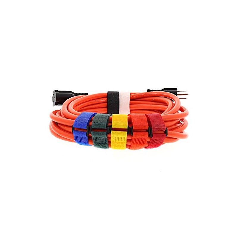 8 Inch Orange Cinch Strap with Eyelet - 5 Pack