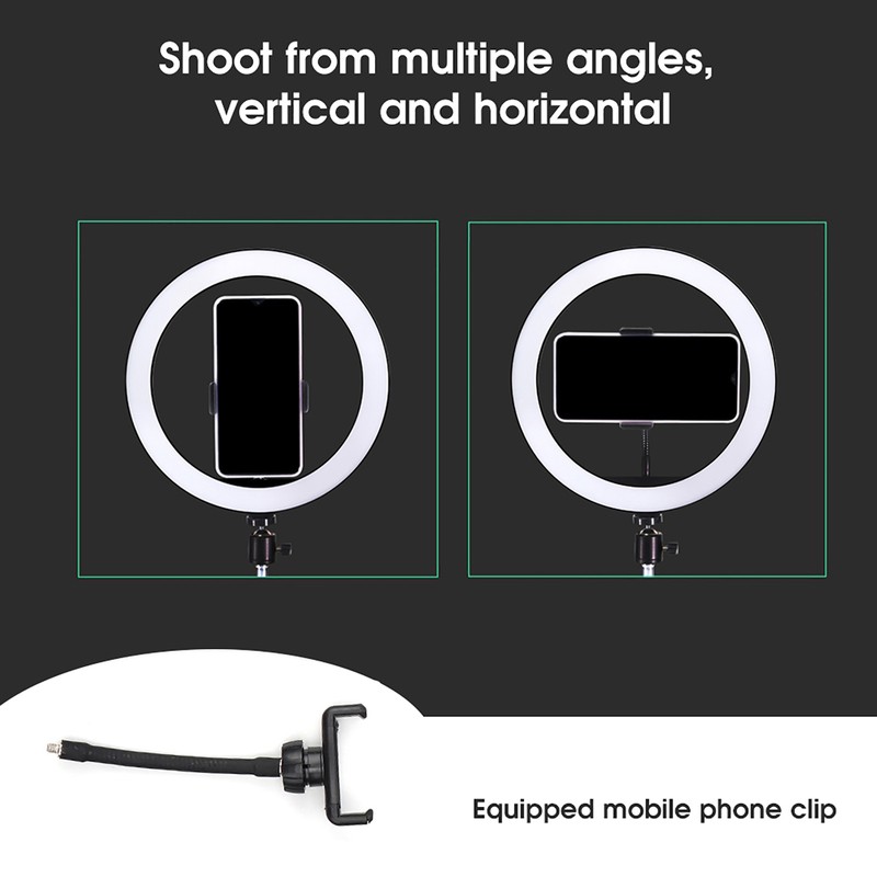 26cm/10in Ring Light LED Live Lamp Fill Light Dimmable USB