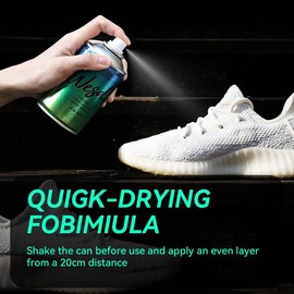 [2 pcs] Wesdtuf Shoe Protector Spray Waterproof Fast-drying Stain-resistant Nano Protection Spray for Sneaker, Leather, Nubuck, Boots ,Suede & Canvas Comfort Mesh for Outdoor Camping Rainy & Snowy Day - Quantity: One Bottle