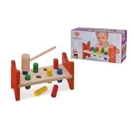 Eichhorn 100027005. Hammer Bench Contains 1x Hammer, 8x Pegs 9 x 23.5 x 13 cm, 10 Pieces, FSC 100% Certified Beech Wood, Made in Germany