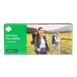 Dukal Girl Scout Fanny Pack First Aid Kit for Kids | Navy Blue Medical Fanny Pack | First Aid Kit for Car, Backpack, Traveling and Camping | 60 Pieces Wound Care Kit and Adhesive Bandages