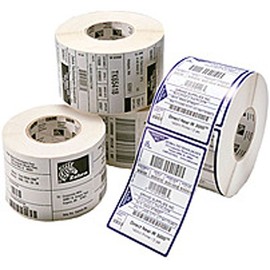 Zebra Technologies 800322-125 Z-Select 4000D Paper Label, Direct Thermal, Perforated, 2.25" x 1.25", 1" Core, 2" OD (Roll of 260, Case of 12 Rolls) (Pack of 12)