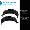 TRQ TRQ Front Inner Fender Liner Set Compatible with 2011-2018