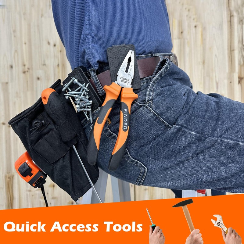 MUTUACTOR 1 PCS Magnetic Tool Belt Clip,Anti-Slip Heavy-Duty Magnetic Mount