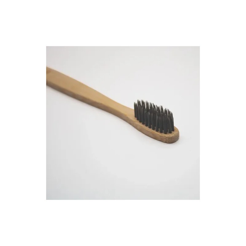 50 Pack Cepillo De Dientes Bambú Cerdas De Carbón Activado