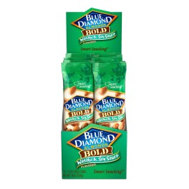 Blue Diamond Almonds Pack of 12 Blue Diamond Wasabi Soy Almonds Snack 1.5 Ounce Bags
