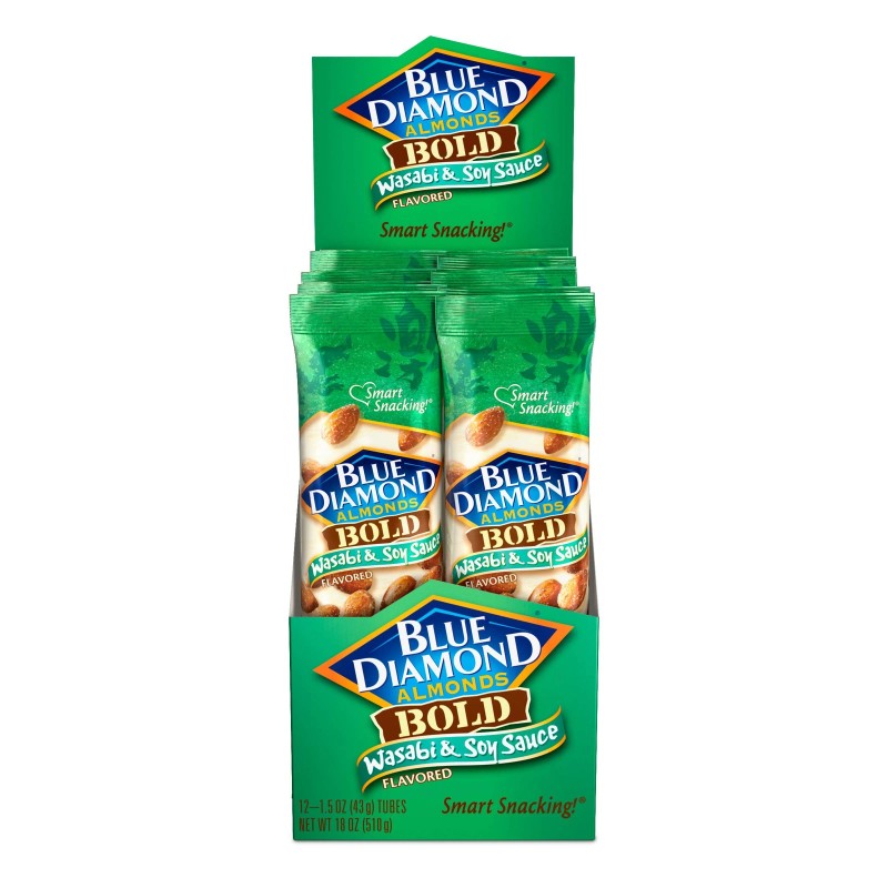 Blue Diamond Almonds Pack of 12 Blue Diamond Wasabi Soy