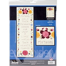 Janlynn Hearts Forever-Stitched in Floss Stamped Embroidery Kit, 7"X19"