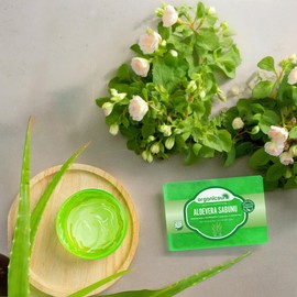 Organicsun Doğal Aloe Vera Sabunu 140 Gr Tüm Cilt Tipleri İçin Yatıştırıcı ve Canlandırıcı Etkili