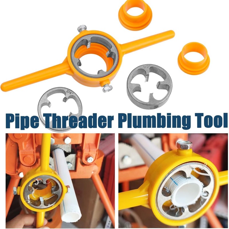 Bestgle 6 Pieces PVC Thread Maker Tool Pipe Threader Plumbing